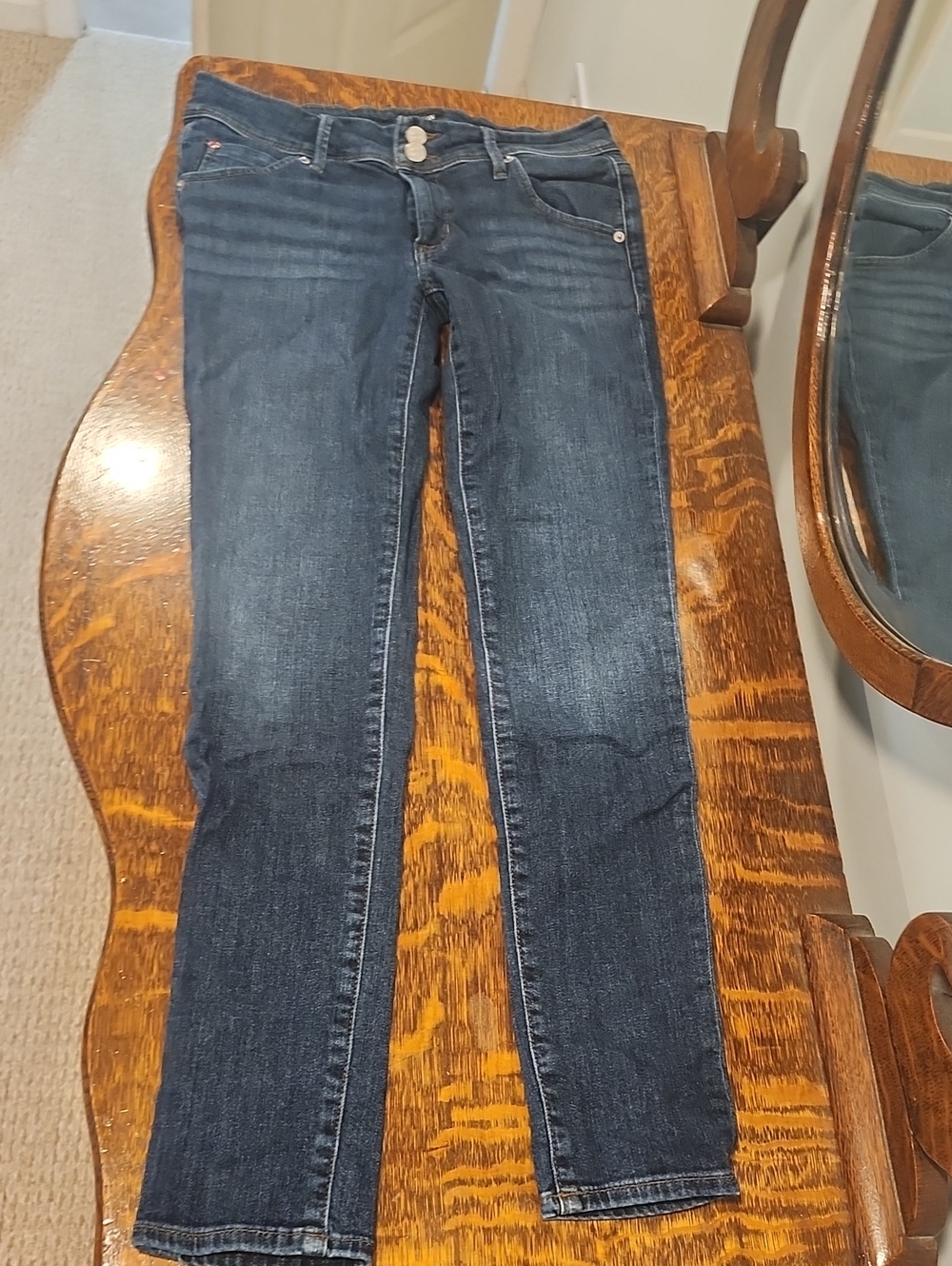 Hudson Jeans Dark Blue Skinny Jeans - Collin Midrise Skinny